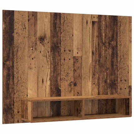 TV-bänkset 120 x 23,5 x 90 cm Gammalt trä Konstruerat trä