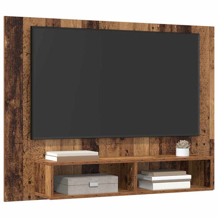 TV-bänkset 120 x 23,5 x 90 cm Gammalt trä Konstruerat trä