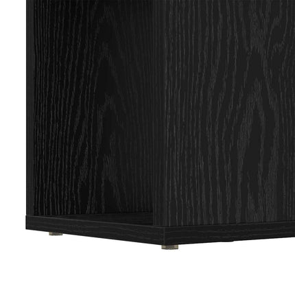 TV-bänkset Väggmonterad Svart 80 x 24 x 125 cm Konstruerat trä