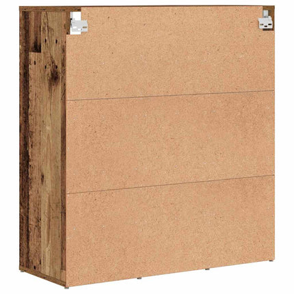 Skoskåp Gammalt trä 77,5 x 30 x 83,5 cm Konstruerat trä