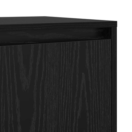 Sideboard Svart Ek 70 x 41 x 75 cm Konstruerat trä