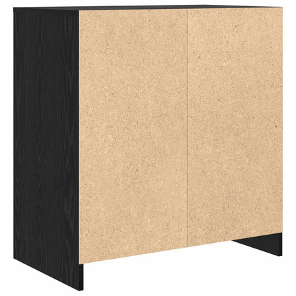 Sideboard Svart Ek 70 x 41 x 75 cm Konstruerat trä