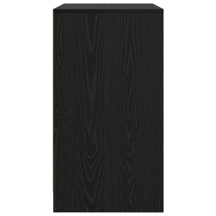 Sideboard Svart Ek 70 x 41 x 75 cm Konstruerat trä