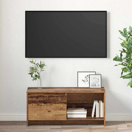 TV-bänkset Gammalt trä 90 x 35 x 40 cm Konstruerat trä