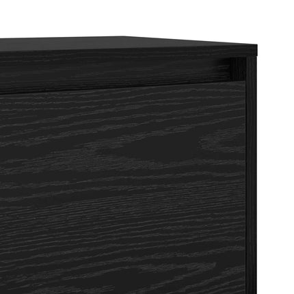 TV-bänkset Svart Ek 90 x 35 x 40 cm Konstruerat trä