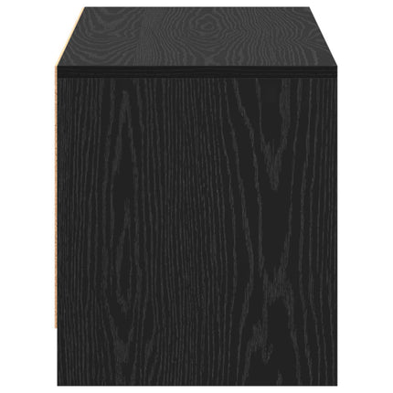TV-bänkset Svart Ek 90 x 35 x 40 cm Konstruerat trä