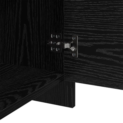 Nattduksbord Svart Ek 45 x 34 x 44,5 cm Konstruerat trä