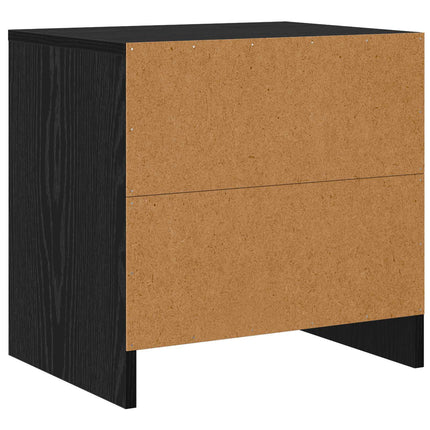 Nattduksbord Svart Ek 45 x 34 x 44,5 cm Konstruerat trä