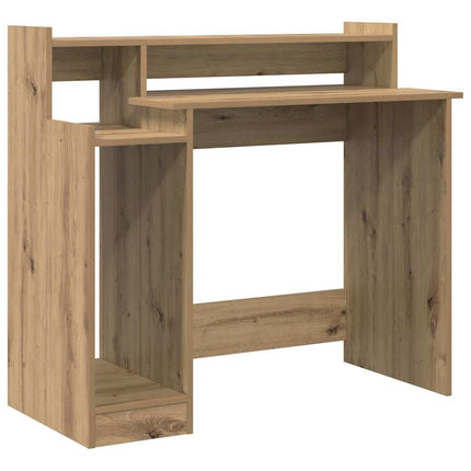 Skrivbord med hylla Artisan Ek 97 x 45 x 90 cm Konstruerat trä