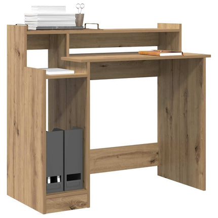Skrivbord med hylla Artisan Ek 97 x 45 x 90 cm Konstruerat trä