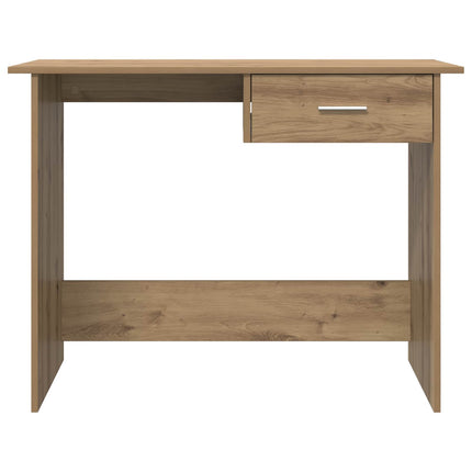 Skrivbord med låda Artisan Ek 100 x 50 x 76 cm Konstruerat trä
