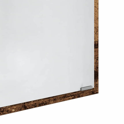 LED Badrumsspegel Gammalt trä 40 x 37 x 8.5 cm Konstruerat trä