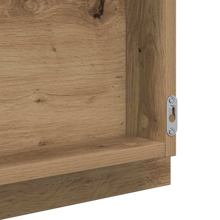 LED Badrumsspegel Artisan Ek 40 x 37 x 8.5 cm Konstruerat trä
