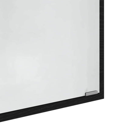 Spegel Väggmonterad Svart Ek 90 x 8,5 x 37 cm Konstruerat trä