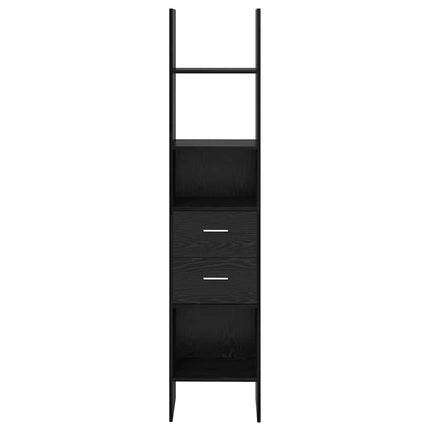 Bokskåp Svart ek 40 x 35 x 180 cm Konstruerat trä