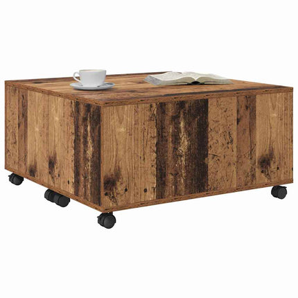 Kaffeebord Gammalt trä 75 x 75 x 38 cm Konstruerat trä
