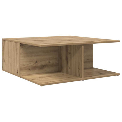 Kaffeebord med låda artisan ek 80 x 80 x 31 cm Konstruerat trä