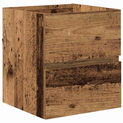 Badrumsskåp Gammalt trä 41 x 38,5 x 45 cm Konstruerat trä