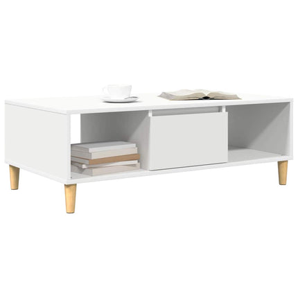 Kaffeebord Vit 102 x 55 x 35 cm Konstruerat trä