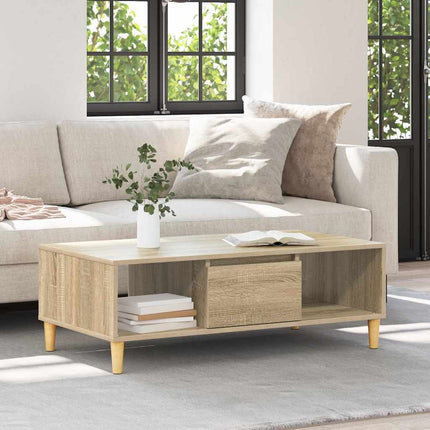 Kaffeebord Sonoma-ek 102 x 55 x 35 cm Konstruerat trä