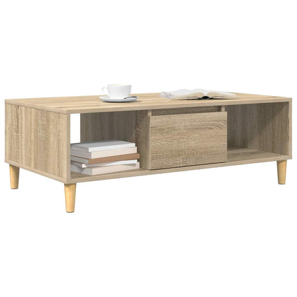 Kaffeebord Sonoma-ek 102 x 55 x 35 cm Konstruerat trä