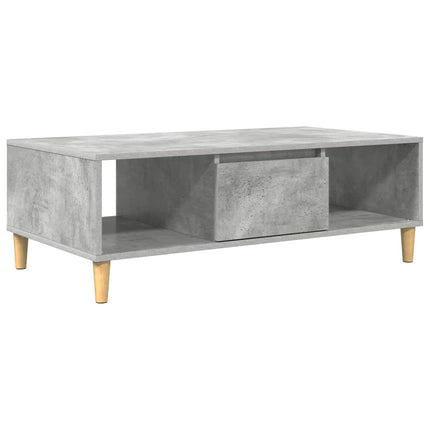 Kaffeebord Betonggrå 102 x 55 x 35 cm Konstruerat trä