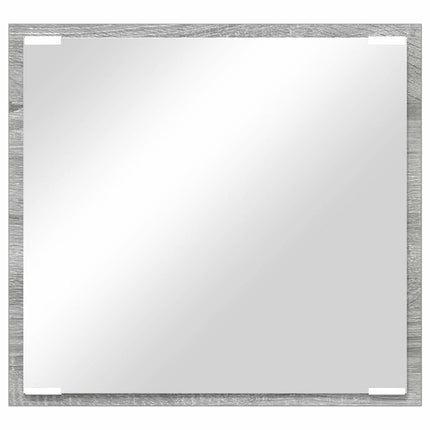 LED Badrumsspegel Grå Sonoma 40 x 37 x 8.5 cm Konstruerat trä