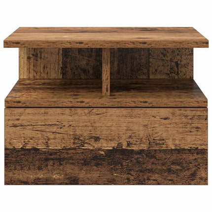 Flytande Nattduksbord 2 pcs Gammalt trä 40 x 31 x 28 cm
