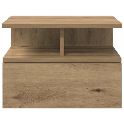 Flytande Nattduksbord med låda 2 pcs Artisan Ek 40 x 31 x 28 cm
