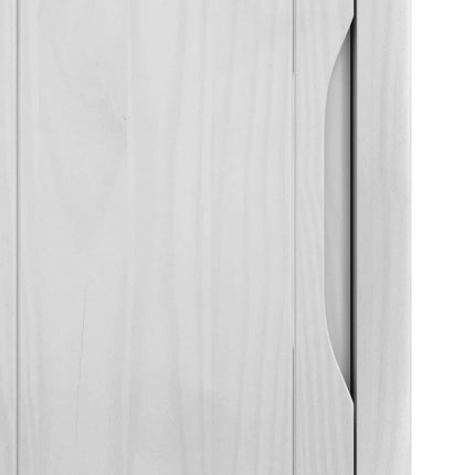 Badrumsväggskåp med hylla FLORO Vit 35 x 30 x 60 cm Massiv furu