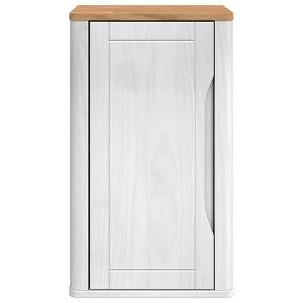 Badrumsväggskåp med hylla FLORO Vit 35 x 30 x 60 cm Massiv furu