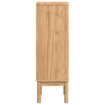 Badrumsskåp med låda FLORO Vaxbrun 35 x 30 x 90 cm Massiv furu
