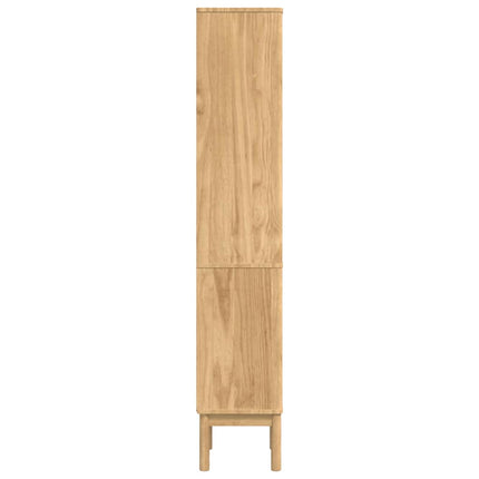 Badrumshögt skåp FLORO Vaxbrun 35 x 30 x 160 cm Massiv furu