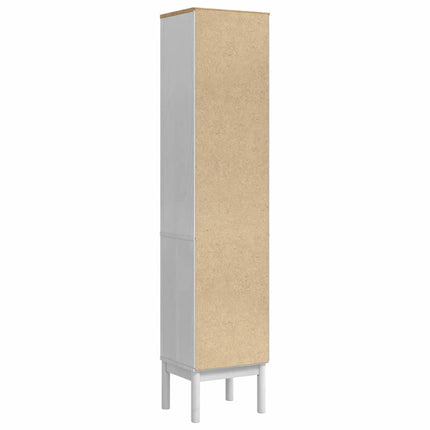 Badrumshögt skåp FLORO Vit 35 x 30 x 160 cm Massiv furu