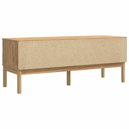 Hallbänk med låda FLORO Vaxbrun 115 x 40 x 45 cm Massiv furu