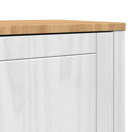 Sideboard FLORO Vit 70 x 30 x 70,5 cm Massiv furu