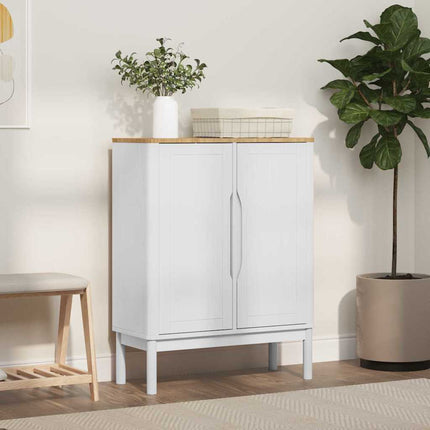 Sideboard FLORO Vit 70 x 30 x 70,5 cm Massiv furu