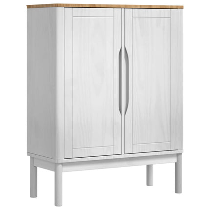 Sideboard FLORO Vit 70 x 30 x 70,5 cm Massiv furu