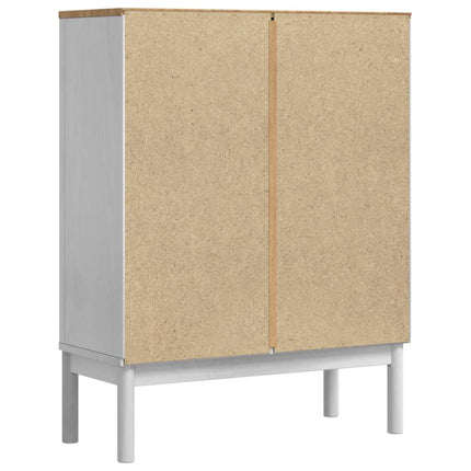 Sideboard FLORO Vit 70 x 30 x 70,5 cm Massiv furu