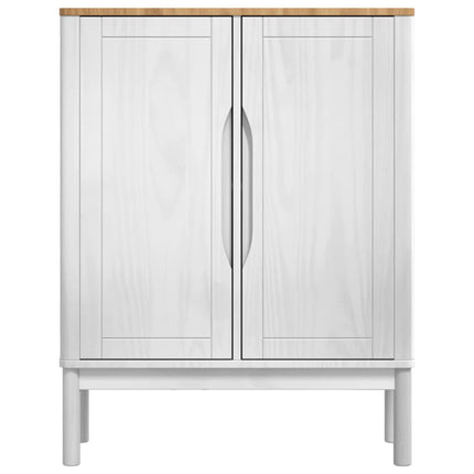 Sideboard FLORO Vit 70 x 30 x 70,5 cm Massiv furu