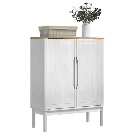 Sideboard FLORO Vit 70 x 30 x 70,5 cm Massiv furu