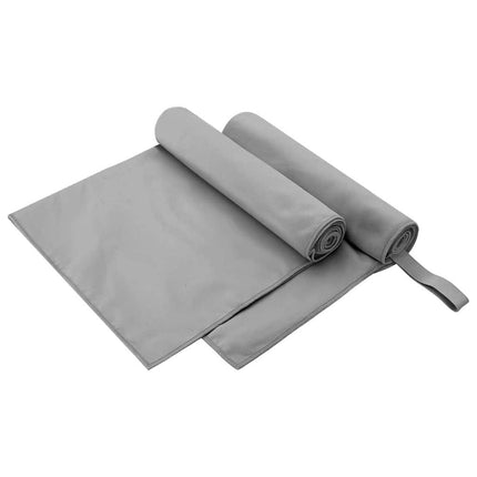 Sporthanddukar 2 st Mörkgrå 100 x 50 cm