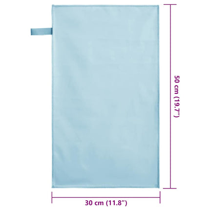Sporthanddukar 2 pcs Blå 50 x 30 cm Polyester och polyamid