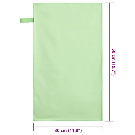 Sporthanddukar 2 pcs Grön 50 x 30 cm Polyester och polyamid