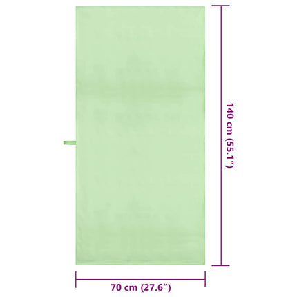 Sporthanddukar 2 st Grön 140 x 70 cm