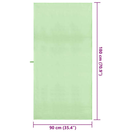 Sporthanddukar 2 st Grön 180 x 90 cm