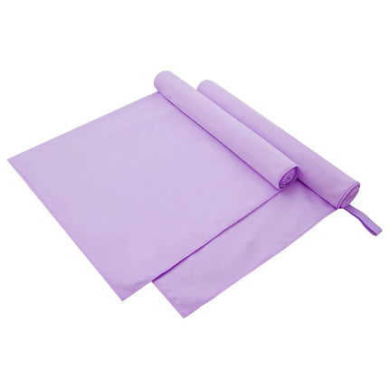 Sporthanddukar 2 st Lila 180 x 90 cm