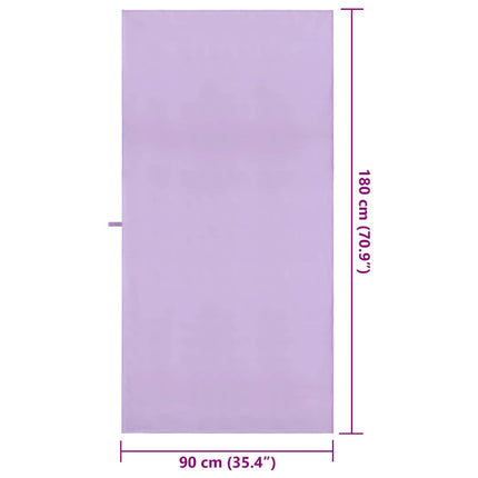 Sporthanddukar 2 st Lila 180 x 90 cm