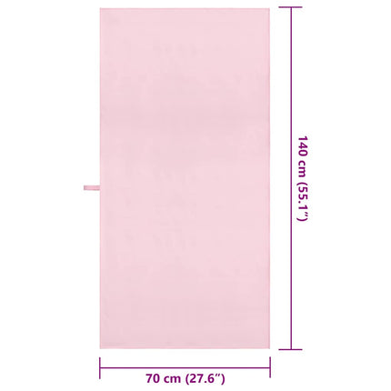 Sporthanddukar 2 st Rosa 140 x 70 cm