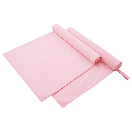 Sporthanddukar 2 pcs Rosa 180 x 90 cm Polyester och polyamid